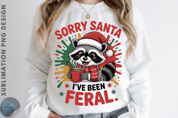 Download Funny Christmas PNG, Raccoon Hat PNG Des - Premium Resources