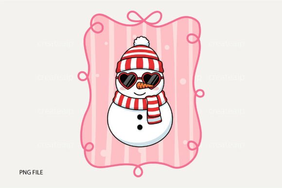 Download Cool Snowman Coquette Frame PNG - Premium Resources